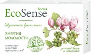 Весна Eco Sense крем-мыло туалетное Зелёный кофе и Магнолия 90гр