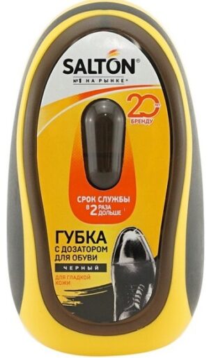 Salton губка для обуви с Дозатором для гладкой кожи Чёрная 1шт