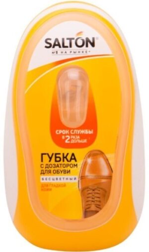 Salton губка для обуви с Дозатором для гладкой кожи Бесцветная 1шт