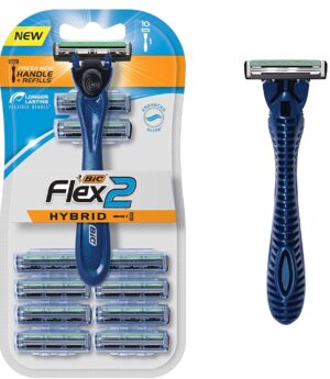 BIC Flex 2 Hybrid Бритва с 8 сменными кассетами