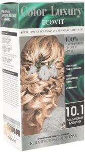 Color Luxury крем-краска для волос без аммиака 10.1 Платиновый блондин 115мл