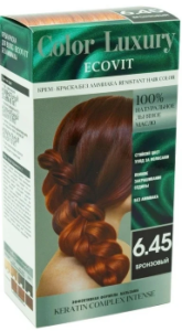 Color Luxury крем-краска для волос без аммиака 6.45 Бронзовый 115мл