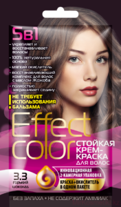 Effect Color стойкая крем-краска для волос 3.3 Горький шоколад 100мл
