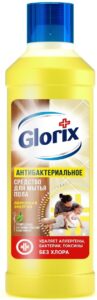 Glorix средство для мытья полов Антибактериальное Лимонная энергия 1000мл