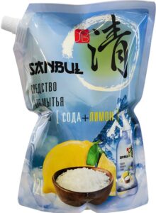 Sanbul средство для мытья посуды Сода+Лимон дойпак 1.2л