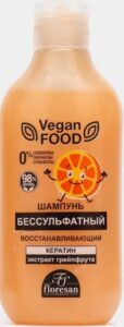 Floresan Vegan Food шампунь Бессульфатный Восстанавливающий экстракт Грейпфрута 300мл