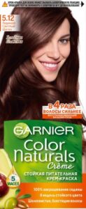 Garnier Color Naturals Краска для волос №5.12 Ледяной светлый шатен 110мл