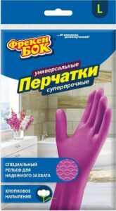 Фрекен Бок перчатки L резиновые Суперпрочные 1шт