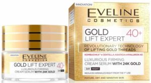 Eveline Cosmetics крем-сыворотка для лица Липидное восстановление Gold Lift Expert 40+ 50мл