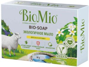 BioMio мыло туалетное Литсея и Бергамот 90гр