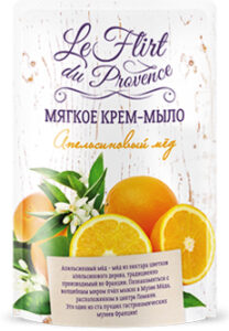 Le Flirt Du Provance гель-мыло для рук Апельсиновый мёд Дойпак 500мл