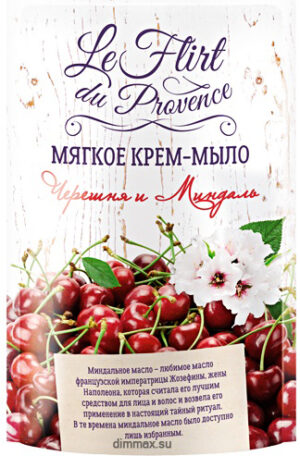 Le Flirt Du Provance гель-мыло для рук Черешня и Миндаль Дойпак 500мл