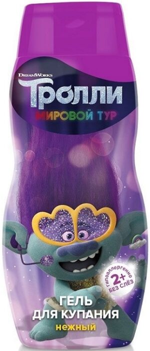 Trolls гель для купания Нежный 2+ Без слёз 300мл