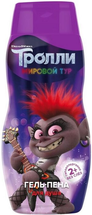 Trolls гель-пена для душа 2+ Без слёз 300мл