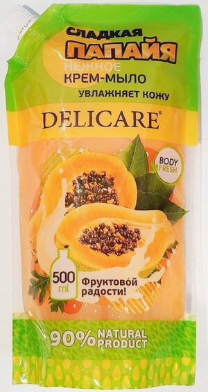 Delicare Body Fresh крем-мыло жидкое Сладкая папайя Дойпак 500мл