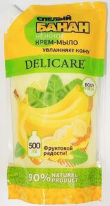 Delicare Body Fresh крем-мыло жидкое Спелый банан Дойпак 500мл
