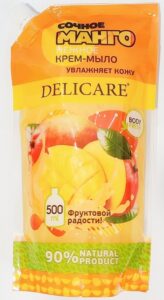 Delicare Body Fresh крем-мыло жидкое Сочное манго Дойпак 500мл
