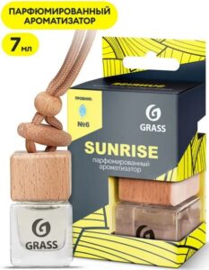 Grass ароматизатор жидкий Парфюмированный для Автомобиля Sunrise №6 7мл