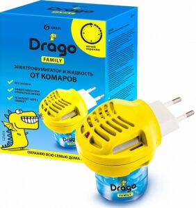 Grass Drago Электрофумигатор и жидкость от Комаров 30ночей 1шт