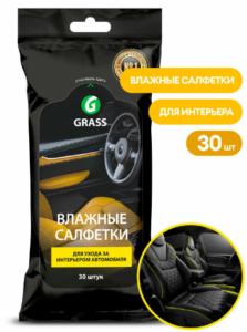 Grass Влажные салфетки Для автомобиля 30шт