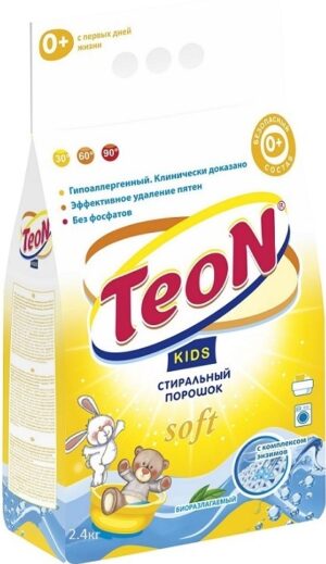 TeoN Kids порошок для стирки Soft Универсал с комплексом Энзимов 2.4кг