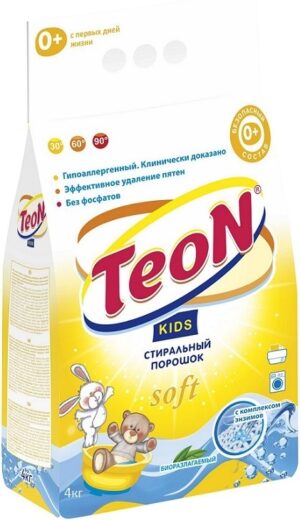 TeoN Kids порошок для стирки Soft Универсал с комплексом Энзимов 4кг