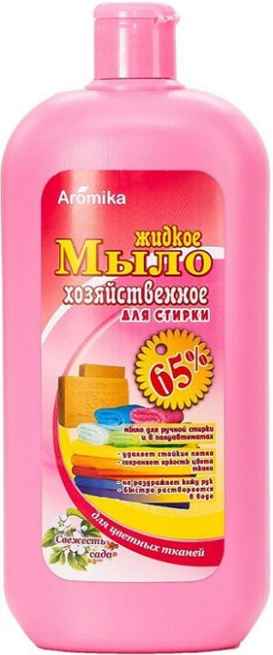 ХОЗЯЙСТВЕННОЕ Жидкое мыло 65% для стирки Свежесть сада 1100гр