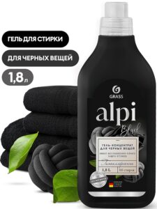 Grass Alpi Black гель-концентрат для стирки Чёрного белья эффект Восстановления 1800мл