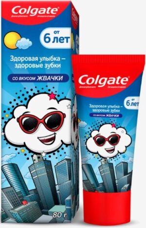 Colgate зубная паста Детская Жвачка Starsmile от 6лет 80гр
