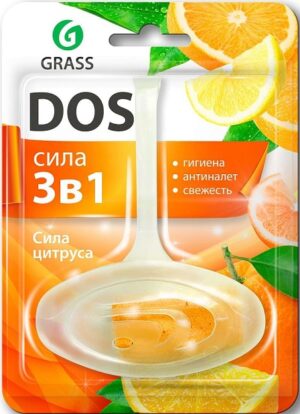 Grass Dos подвесной блок для унитаза 3в1 Цитрус 30гр
