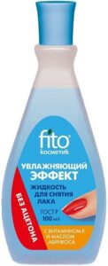 Fito Косметика Жидкость для снятия лака с маслом Абрикоса и витамина Е 100мл