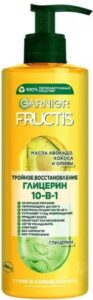Fructis крем для волос 10в1 с Глицерином Тройное восстановление 400мл