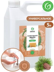 Grass мыло жидкое Хозяйственное Антибактериальное с маслом Кедра 5кг