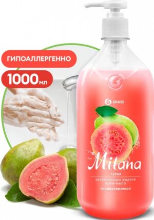Grass крем-мыло жидкое Milana Гуава с дозатором 1000мл