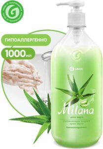Grass крем-мыло жидкое Milana Алоэ вера с дозатором 1000мл