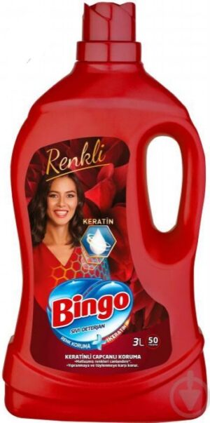 BINGO жидкий порошок для стирки Colored 3л