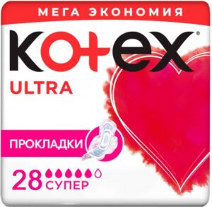Kotex Прокладки Ultra Net Quadro Super Pad 28шт