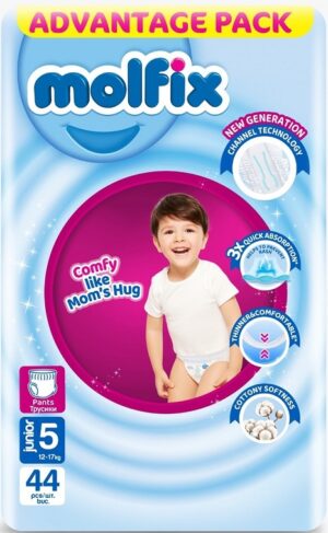 MOLFIX Трусики детские JUNIOR №5 (12-17кг) 44шт