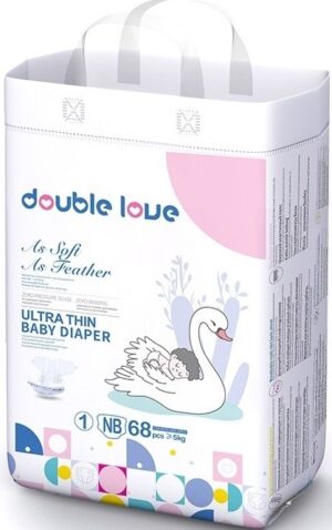 Double Love подгузники Детские NB №1 (до 5кг) 68шт