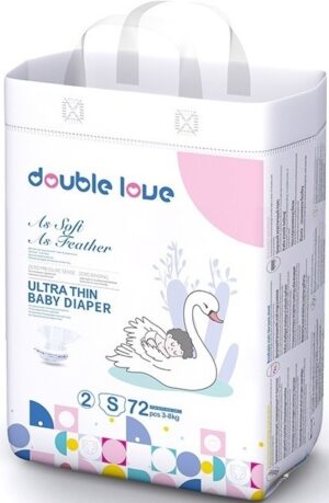 Double Love подгузники Детские S №2 (3-8кг) 72шт