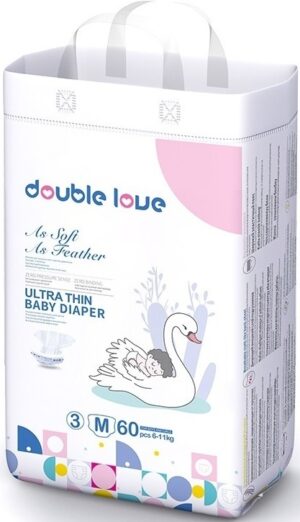 Double Love подгузники Детские М №3 (6-11кг) 60шт