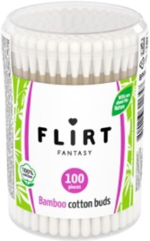 Ватные палочки Fantasy FLIRT Бамбук банка 100шт
