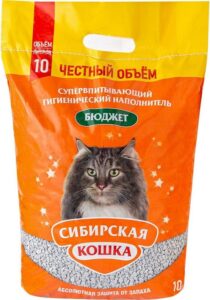 Сибирская Кошка наполнитель Впитывающий Бюджет 10л