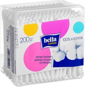 Bella Ватные палочки пласт. кор. 200шт