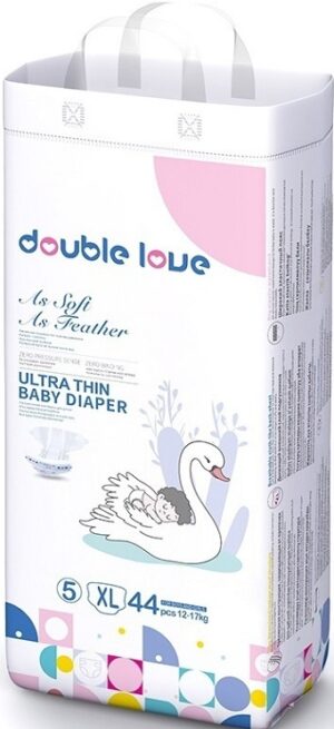 Double Love подгузники Детские XL №5 (12-17кг) 44шт