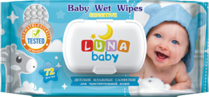 Luna Baby салфетки влажные Детские 72шт