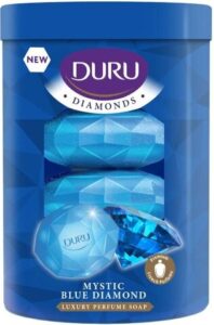 DURU мыло туалетное Diamonds таинственный Сапфир банка 4х90гр