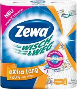 Zewa Бумажные полотенца Wisch&Weg Extra Lang 2х слойные 2шт