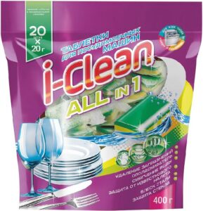 I-Clean таблетки All in 1 для Посудомоечных машин 20шт