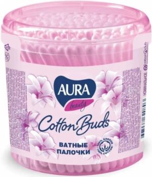 Aura ватные палочки банка 200шт